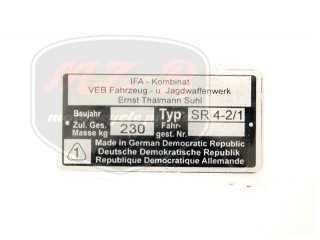 SIMSON STAR TÍPUSTÁBLA /SR4-2/1/