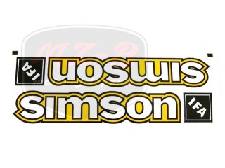 SIMSON 50 MATRICA BENZINTANKRA /SÁRGA/ PÁR