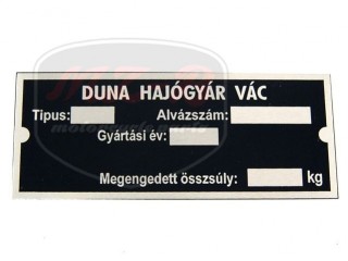 PANNONIA DUNA TÍPUSTÁBLA OLDALKOCSI /HUN/