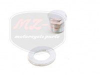 MZ/ES 250 LENGÉSCSILLAPÍTÓ CSAVAR+ALÁTÉT/KRÓMOZOTT/