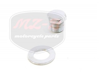 MZ/ES 250 LENGÉSCSILLAPÍTÓ CSAVAR+ALÁTÉT/KRÓMOZOTT/