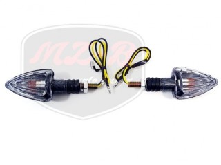 EGYÉB UNIVERZÁLIS VILLOGÓ KPL. CARBON FÜST BÚRÁVAL /PÁR/ /E JELES/ /INDEX/